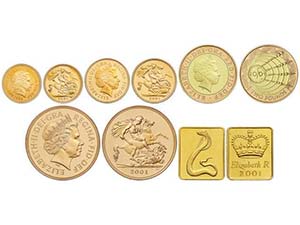 Great Britain - Set 4 monedas 1/2, 1  ... 