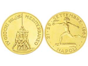 Italy - Medalla. Septiembre 1963. IV JUEGOS ... 