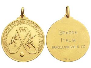 Italy - Medalla partido Hockey ... 