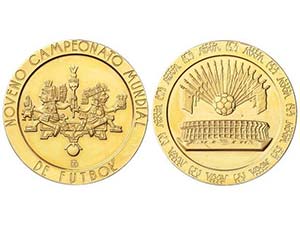 Mexico - Medalla. (1970). MUNDIAL FÚTBOL ... 