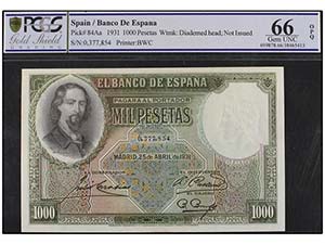 Spanish Banknotes - 1.000 Pesetas. 25 Abril ... 