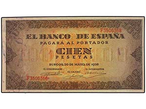 Estado Español - 100 Pesetas. 20 ... 