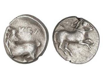 Óbolo. 440-400 a.C. KELENDERIS. CILICIA. ... 