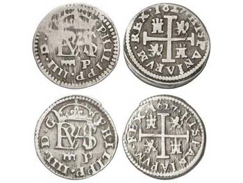 Philip IV - Lote 2 monedas 1/2 Real. 1607. ... 