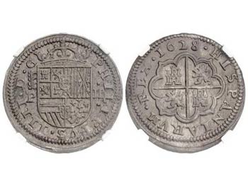 Philip IV - 2 Reales. 1628. SEGOVIA. P. En ... 