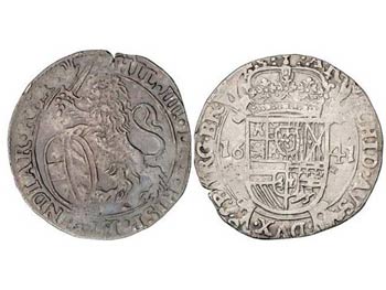 Philip IV - Escalín. 1641. AMBERES. ... 