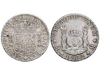 Charles III - 8 Reales. 1762. MÉXICO. M.M. ... 