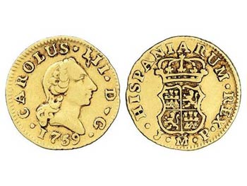 Charles III - 1/2 Escudo. 1759. MADRID. J.P. ... 