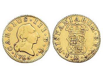 Charles III - 1/2 Escudo. 1765. MADRID. P.J. ... 