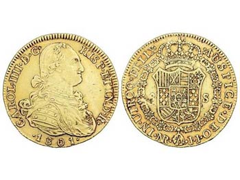 Charles IV - 8 Escudos. 1801. NUEVO REINO. ... 