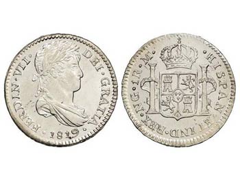 Ferdinand VII - 1 Real. 1819. GUATEMALA. M. ... 