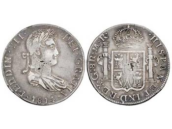 Ferdinand VII - 8 Reales. 1814. GUADALAJARA. ... 