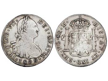 Ferdinand VII - 8 Reales. 1809. GUATEMALA. ... 