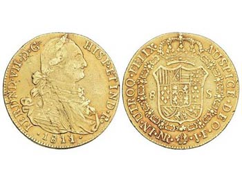 Ferdinand VII - 8 Escudos. 1811/0. NUEVO ... 