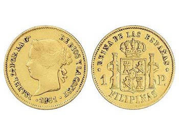 Elisabeth II - 1 Peso. 1861. MANILA. 1,67 ... 
