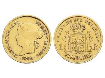 Elisabeth II - 1 Peso. 1868/6. MANILA. 1,70 ... 