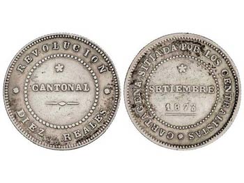 10 Reales. 1873. CARTAGENA. 14,01 grs. ... 