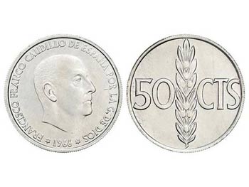 50 Céntimos. 1966 (*19-70). Procedente de ... 