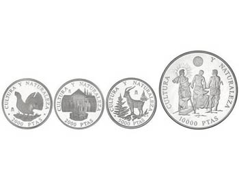 Juan Carlos I - Serie 4 monedas 2.000 (2), ... 