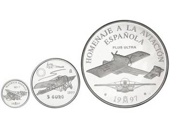 Juan Carlos I - Serie 3 monedas 1, 5 y 25 ... 