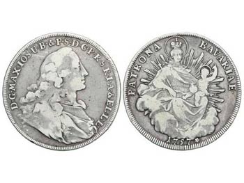 German States - Lote 2 monedas Thaler. 1757 ... 