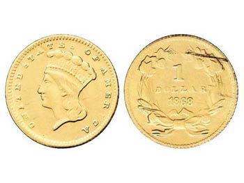 United States of America - 1 Dólar. 1868. ... 