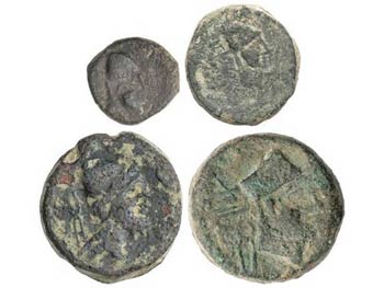Celtiberian Coins - Lote 8 monedas Sextante ... 