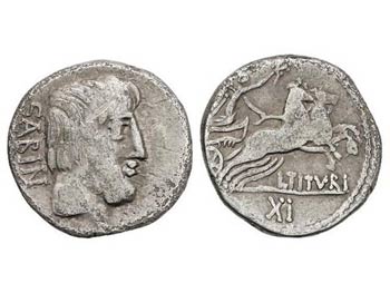 Roman Coins - Lote 4 Denarios. 89 a.C. ... 