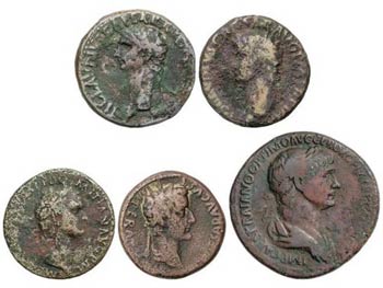 Roman Coins - Lote 8 cobres. TIBERIO, ... 