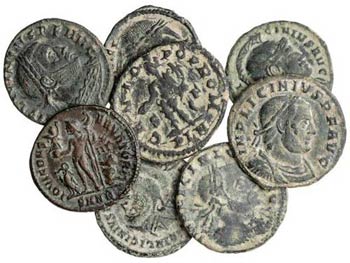 Roman Coins - Lote 16 monedas Pequeños ... 