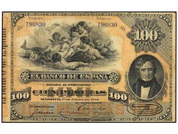 Spanish Banknotes - 100 Pesetas. 1 Enero ... 