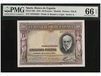 Spanish Banknotes - 50 Pesetas. 22 Julio  ... 