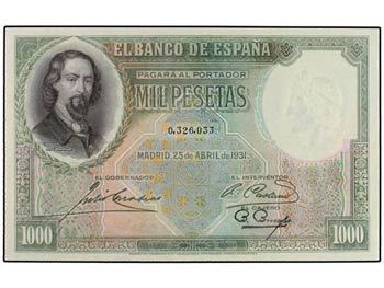 Spanish Banknotes - 1.000 Pesetas. ... 