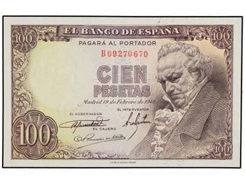 Estado Español - 100 Pesetas. 19 Febero ... 