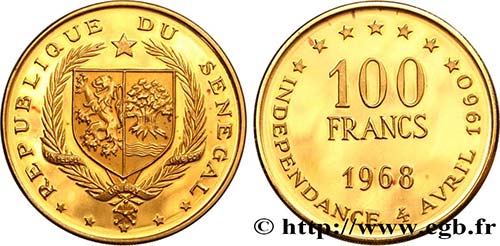 SENEGAL Type : 100 Francs 8e ... 