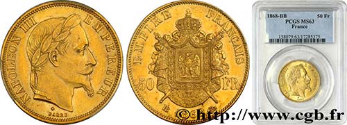 SECOND EMPIRE Type : 50 francs or ... 