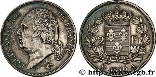 LOUIS XVIII Type : 2 francs Louis ... 