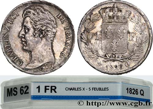 CHARLES X Type : 1 franc Charles ... 