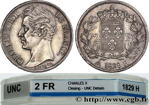 CHARLES X Type : 2 francs Charles ... 