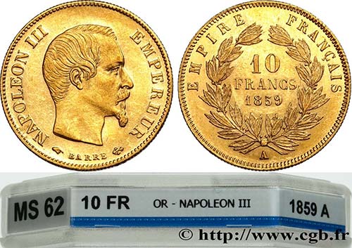 SECOND EMPIRE Type : 10 francs or ... 