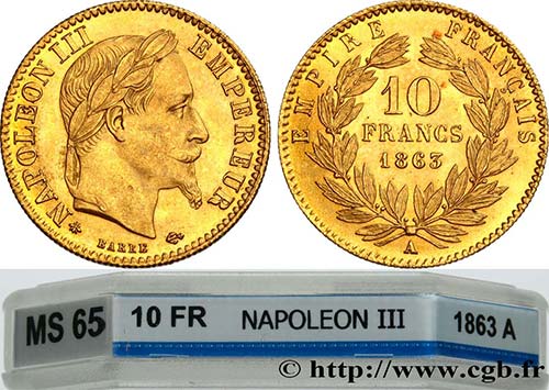 SECOND EMPIRE Type : 10 francs or ... 