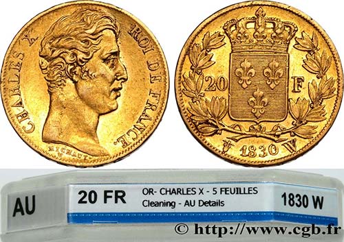 CHARLES X Type : 20 francs or ... 