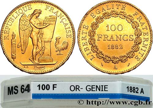 III REPUBLIC Type : 100 francs or ... 