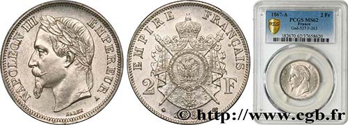 SECOND EMPIRE Type : 2 francs ... 