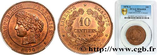 III REPUBLIC Type : 10 centimes ... 