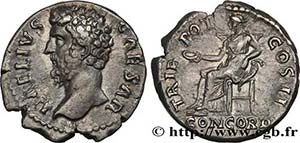 AELIUS Type : Denier  Date : 137  Mint ... 