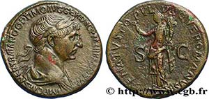 TRAJANUS Type : Sesterce  Date : 116  Mint ... 
