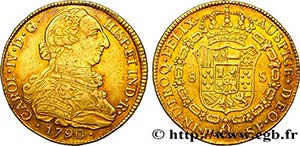 COLOMBIA - CHARLES IV Type : 8 Escudos  ... 