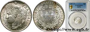 III REPUBLIC Type : 50 centimes Cérès, ... 