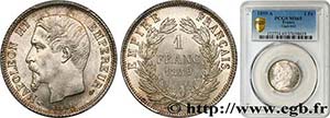 SECOND EMPIRE Type : 1 franc Napoléon III, ... 